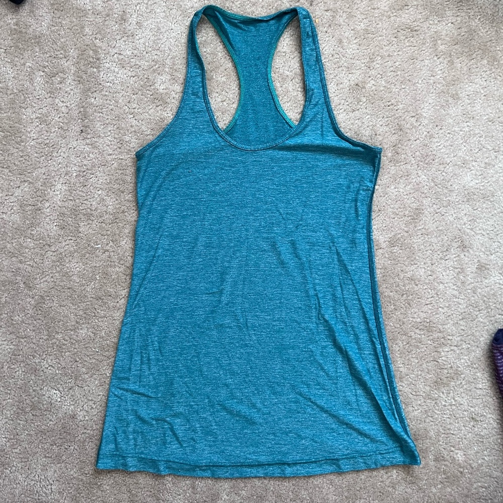 COPY - Lululemon Cool Racerback Heathered Teal 8